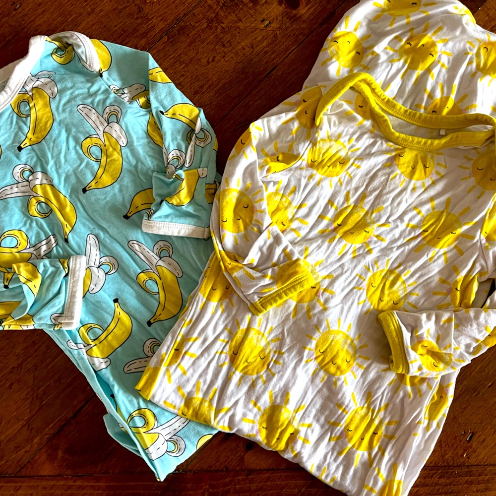Little Sleepies infant knotted gown bundle Sz newborn